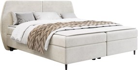 Επενδυμένο κρεβάτι Madryt-140 x 200-Εκρού