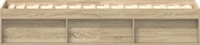 vidaXL Πλαίσιο Κρεβατιού Sonoma Δρυς 75 x 190 εκ. Small Single