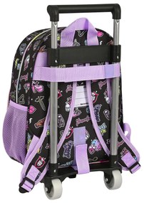 Σχολική Τσάντα με Ρόδες Monster High Creep Μαύρο 28 x 34 x 10 cm