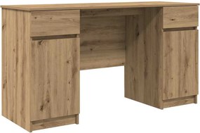 vidaXL Γραφείο artisan δρυς Επεξεργασμένο ξύλο 140 x 49 x 76 εκ.