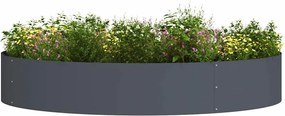 vidaXL Δακτύλιος γλάστρας 5 pcs Ανθρακί 120 x 120 x 20 εκ.