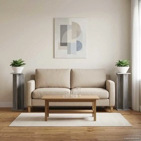 vidaXL Βάση φυτών 2 τεμ. Γκρι Sonoma 25 x 25,5 x 80,5 εκ.