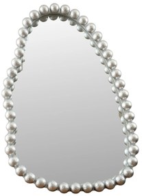 Καθρέπτης Ξύλινος Με Μπίλιες Ασημί 61x7x91,5εκ. Zen Collection 25.18.51621