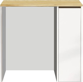 Έπιπλο Μπάνιου Καρυδιά - Λευκό SA 60x93,5x88,3