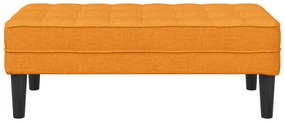 vidaXL Παγκάκι Σκούρο Κίτρινο 113x57x39 εκ. Υφάσμα
