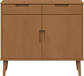 vidaXL Πλαϊνό γραφείο MOLDE Καραμέλα 90 x 40 x 80 εκ