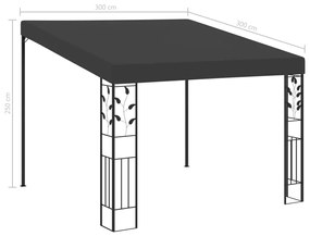 ΚΙΟΣΚΙ ΕΠΙΤΟΙΧΙΟ ΑΝΘΡΑΚΙ 3 X 3 X 2,5 Μ. 48000