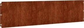 vidaXL Περίγραμμα γκαζόν 10 τμχ. 25 x 103 cm Σκ rusty