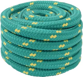 vidaXL Σχοινί Boat 50 χιλ. 10 m Πράσινο polypropylene