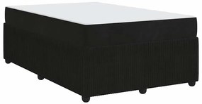 vidaXL Σκελετός κρεβατιού με στρώμα Άλλο Μαύρο 120 x 200 cm Βελούδο