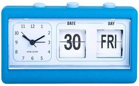 Ρολόι Επιτραπέζιο - Ξυπνητήρι Data Flip KA5941BB 19x6,4x11,5cm Bright Blue Karlsson Πλαστικό