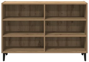vidaXL Ραφιέρα Αρτισιανή Δρυς 103,5 x 35 x 70 εκ. από Επεξεργ. Ξύλο