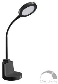 Φωτιστικό Γραφείου Αφής LED 7W Πλαστικό Dimmable 420lm ΦOS_ME-17-00114-2-Μαύρο 17-00114-2