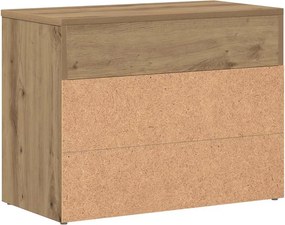 vidaXL Πάγκος Παπουτσιών τεχνίτης Δρυς 60x30x45 εκ. Επεξεργασμένο Ξύλο