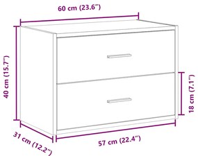 ΝΤΟΥΛΑΠΙ ΜΕ 2 ΣΥΡΤΑΡΙΑ ΚΑΠΝΙΣΤΗ ΔΡΥΣ 60X31X40ΕΚ. ΑΠΟ ΕΠΕΞ. ΞΥΛΟ 858829