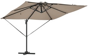 vidaXL Καντζιέρα Ρόμα με LED - Ταμπά (286 x 285 x 270 εκ) - Αλουμίνιο