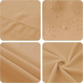 vidaXL Ύφασμα Τραπέζης Μπεζ 140 x 140 cm Πολυεστέρας τετράγωνο