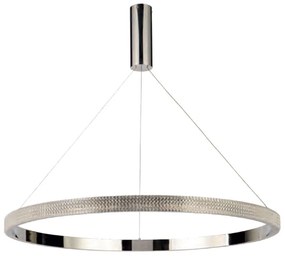 Φωτιστικό Οροφής 77-8164 Led 80cm Amarylis Chrome Homelighting Crystal, Metal