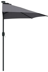 vidaXL Ομπρέλα Κήπου Ανθρακί 294 x 150 x 224 εκ ύφασμα