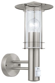 Φωτιστικό Τοίχου Lisio Με Αισθητήρα Ανοξείδωτο Ατσάλι-Διάφανο 30185