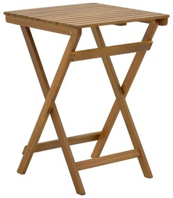Τραπέζι Lazio pakoworld πτυσσόμενο φυσικό ξύλο ακακίας 50x50x70εκ
