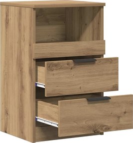 vidaXL Bedside Cabinet Artisan Δρυς Medium Engineered Wood