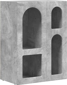 vidaXL Πλαϊνό γραφείο Σκυρόδεμα Γκρι 59 x 35 x 80.5 εκ.