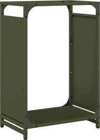 vidaXL Ράφι Καυσόξυλων 44x28x65 εκ. Χάλυβας ψυχρής έλασης