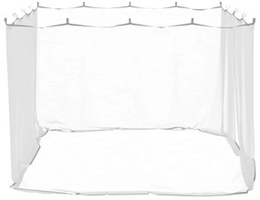 vidaXL Κουνουπιέρα 156 Λευκή 300x300x200εκ. από Δίχτυ