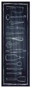 vidaXL Χαλί Κουζίνας Other Χώρος του Σεφ 60 x 180 cm Βελούδο
