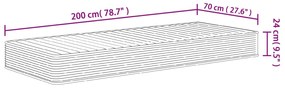 Στρώμα Αφρού Medium Soft 70x200 εκ. - Λευκό