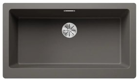 Blanco Vintera XL 9-UF Volcano Grey Silgranit® PuraDur® Γρανιτένιος Νεροχύτης Με Βαλβίδα InFino® 89,6x51cm