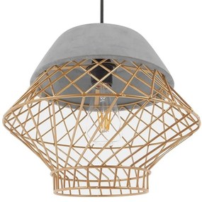 Φωτιστικό Οροφής Riello 01324 Grey-Beige GloboStar Τσιμέντο