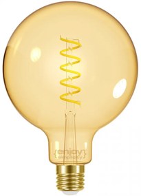 Λαμπτήρας Led Filament Amber Spiral G125 E27 4,8w 2000K 350lm Ø125xH178mm Enjoy EL825204