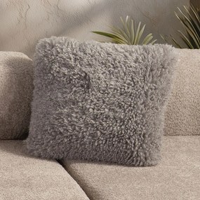 Γούνινο Διακοσμητικό Μαξιλάρι (45x45) Nef-Nef Homeware Oscar Grey