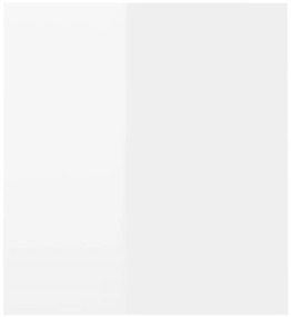 vidaXL Έπιπλο Τηλεόρασης με LED Γυαλιστερό Λευκό 120 x 35 x 40 εκ.