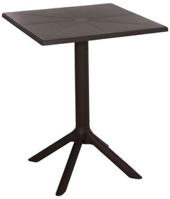 ΤΡΑΠΕΖΙ ΠΟΛΥΠΡΟΠΥΛΕΝΙΟΥ ΤΕΤΡΑΓΩΝΟ TERRIN HM6125.13 ΚΑΦΕ 60x60x75Υεκ. (1 Τεμμάχια)