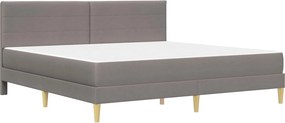 vidaXL Σκελετός Κρεβατιού 200 x 200 cm Taupe