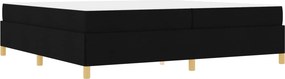 vidaXL Σκελετός Κρεβατιού Μαύρο 200 x 200 cm ύφασμα