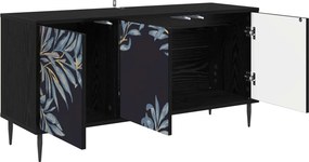 vidaXL Ντουλάπι TV DOKKUM 102 x 33 x 51 εκ Μαύρη Δρυς