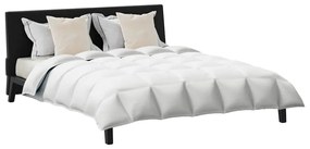 vidaXL Σετ Παπλωμάτων με μαξιλάρι 3 pcs Λευκό Φτέρος