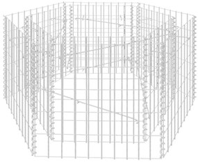 vidaXL Συρματοκιβώτιο - Γλάστρα Υπερυψωμένη Εξάγωνη 100 x 90 x 50 εκ.