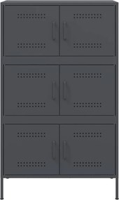 vidaXL Ντουλάπι Ανθρακί 68x39x113 εκ. από Ατσάλι