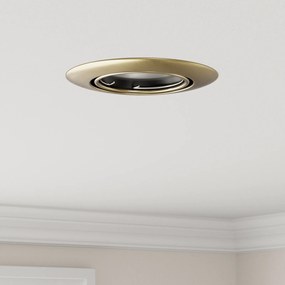 vidaXL Κρυφά Φώτα 6 τμχ Στρογγυλά GU10 Ορείχαλκος Ø90 mm Ατσάλι