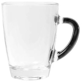 Κούπες (Σετ 4Τμχ) 20.21.0543 300ml  Clear-Black Benetton Glass