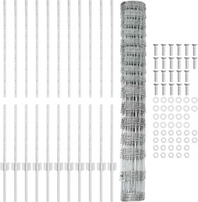vidaXL Τεντώτο με στήριγμα Ασημί 1,2 x 25 m Ατσάλι