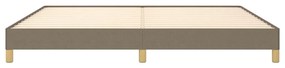 Σκελετός Κρεβατιού Χωρίς Στρώμα Taupe 200x200 εκ.Υφασμάτινο - Μπεζ-Γκρι