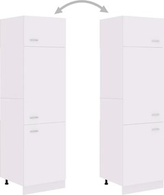 vidaXL Ντουλάπι Ψυγείου "Lyon" Λευκό 60x57x207 εκ. από Τεχνητό Ξύλο