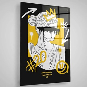 Πίνακας Γυάλινος  401MGN3506 70x100cm Multi Wallity Κάθετοι Glass