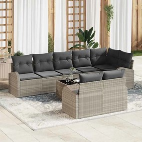 vidaXL Σετ Καναπέ Κήπου 9 pcs 289 x 124 x 85 εκ. Πολυ ράταν